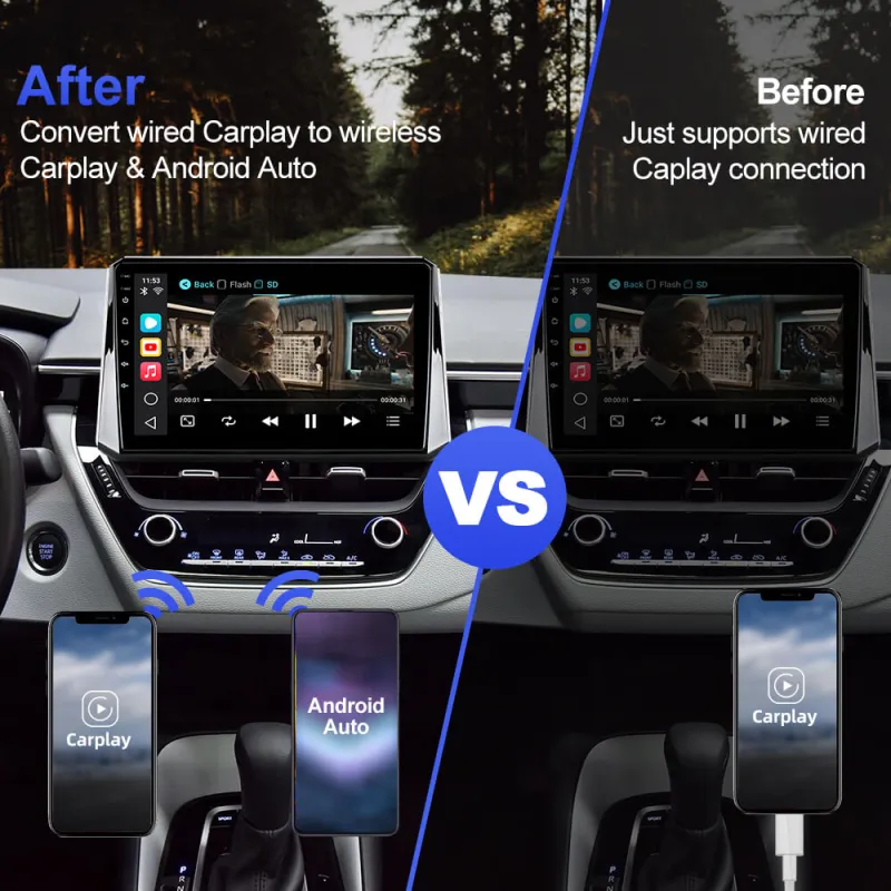 CP36-Carplay Ai Box For VW Audi Merceders Toyota Volvo Wireless connection