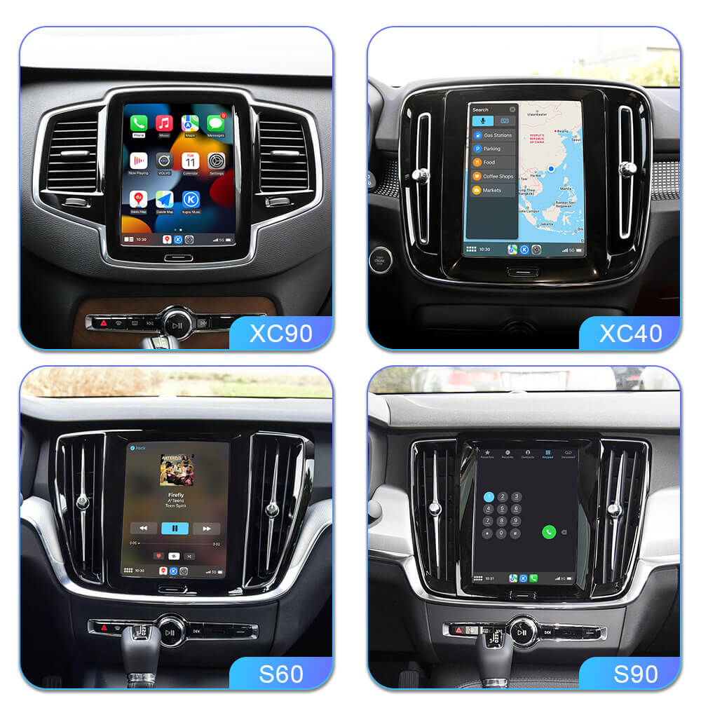 ISUDAR Wireless Apple Carplay For Volvo XC90/XC60/XC40/S90/S60/V60 Full