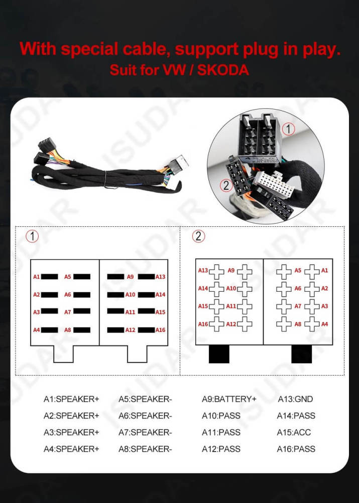 ISUDAR Car DSP Amplifier Processor 4 input 8 output channel
