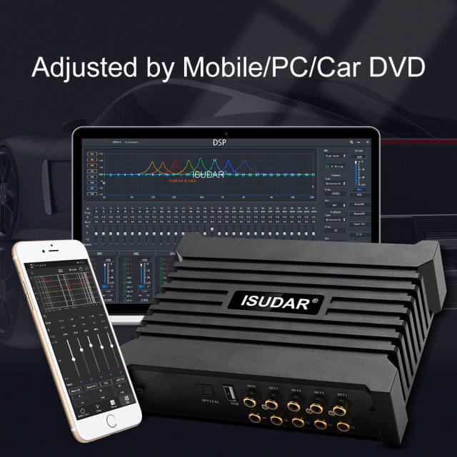 ISUDAR Car DSP Amplifier Processor 4 input 8 output channel