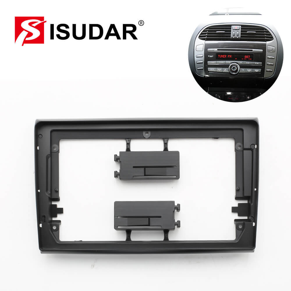 ISUDAR Car Radio Fascia Frame Facials Panel Dashboard For Fiat Bravo 2006-2016
