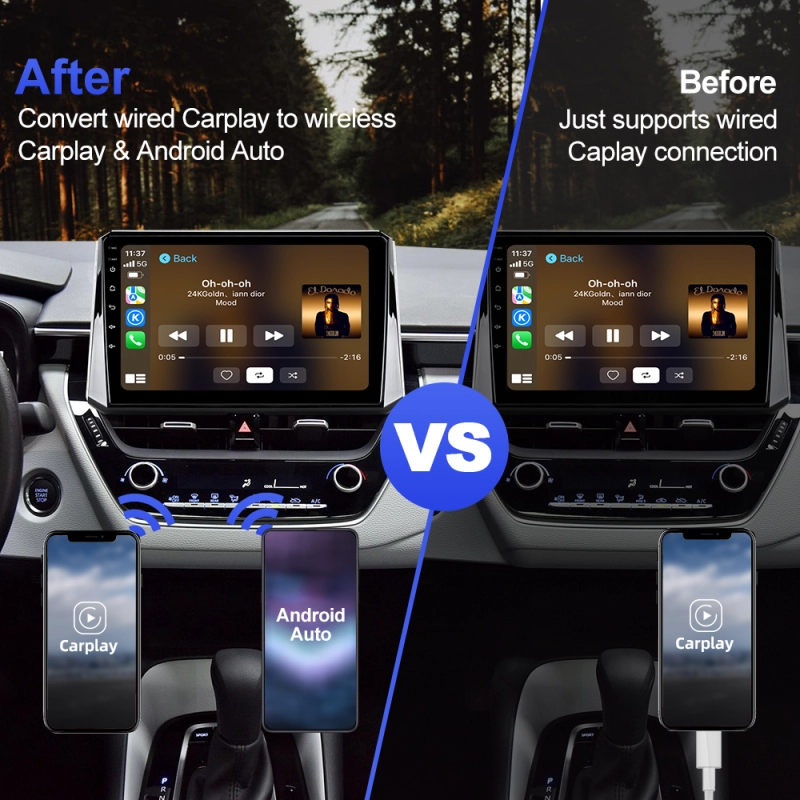 CP36Q11-Carplay Ai Box 4 Core For Wireless/wired Carplay&Android Auto