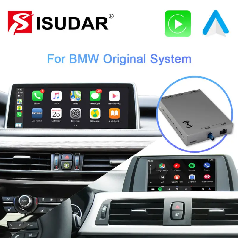 ISUDAR Upgrade original car to wireless Carplay for BMW CIC NBT EVO System