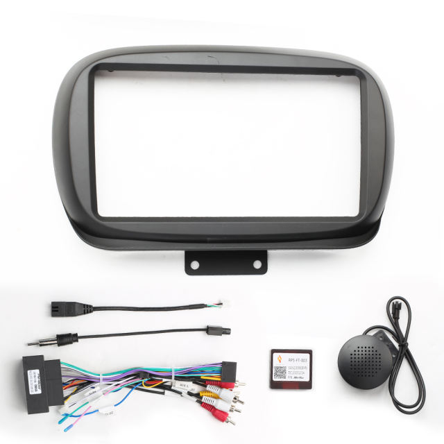 Fascia Frame Facials Panel Dashboard Car DVD frame 9&quot; FOR FIAT 500X 2014-2019 car stereo