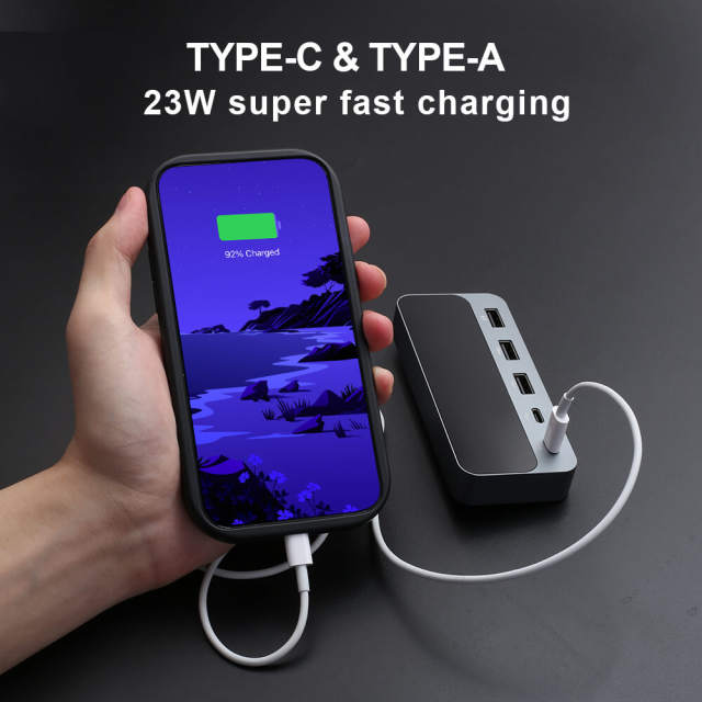 ISUDAR USB Docking For Tesla Model Y Model 3 2021 USB Ports Fast Charging