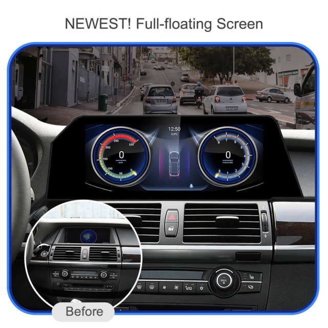 Android 11 Qualcomm Car Radio for BMW X5 E70 X6 E71 2007-2013 CCC CIC Bule Anti G-lare Screen 4G GPS Stereo
