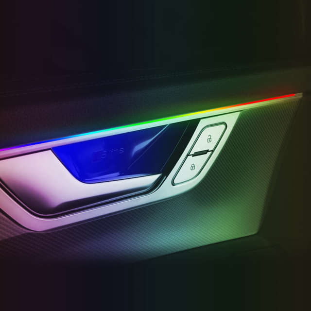 Car Interior Ambient Symphony Flowing Colorful Lights