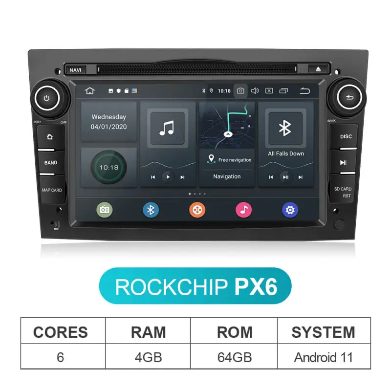 Isudar PX6 Car Multimedia Player DVD For OPEL/ASTRA/Zafira