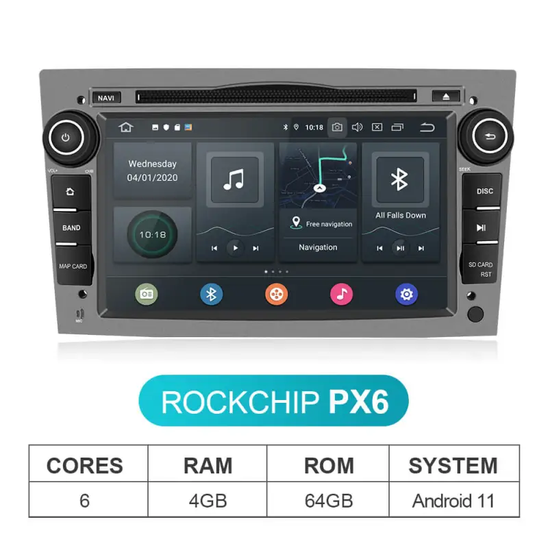 Isudar PX6 Car Multimedia Player DVD For OPEL/ASTRA/Zafira