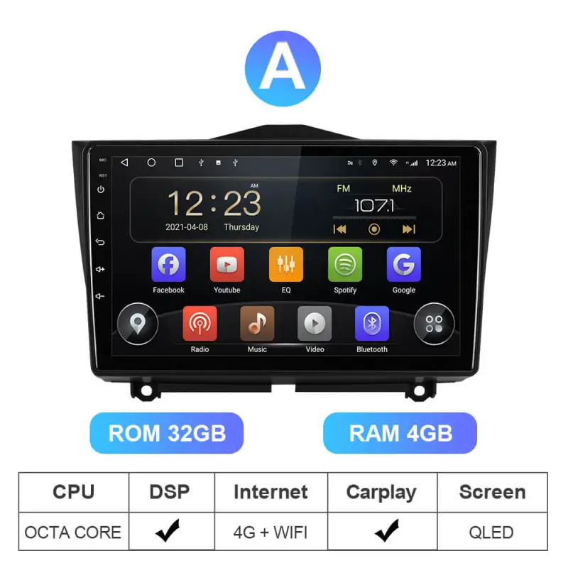 ISUDAR T72 Android Car Radio For LADA ВАЗ Granta Cross 2018 2019