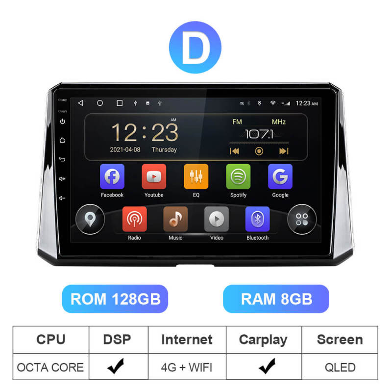 Coretex A55 T72 Android 10 Autoradio For Toyota Corolla 2018 2019