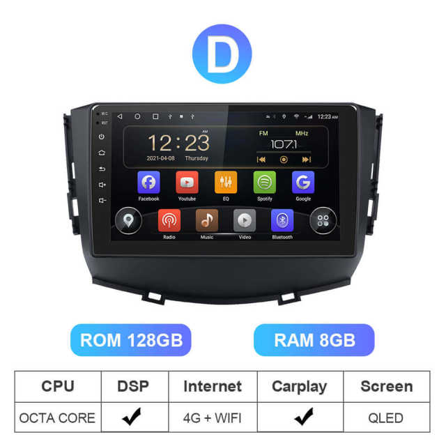 ISUDAR T72 QLED Android 10 Car Radio For Lifan/X60 GPS Auto Multimedia Player