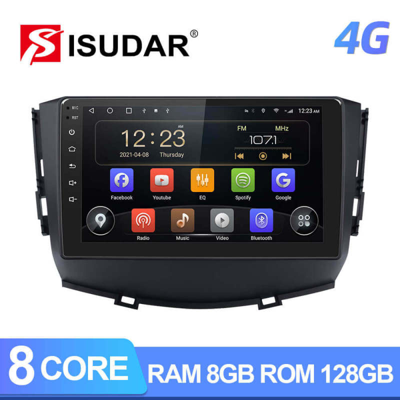 ISUDAR T72 QLED Android 10 Car Radio For Lifan/X60 GPS Auto Multimedia Player