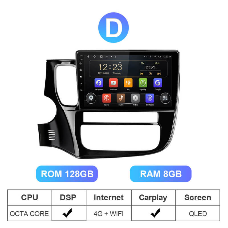 Isudar Octa core RAM 6GB ROM 4G Auto Radio For Mitsubishi Outlander 3 2012-2018