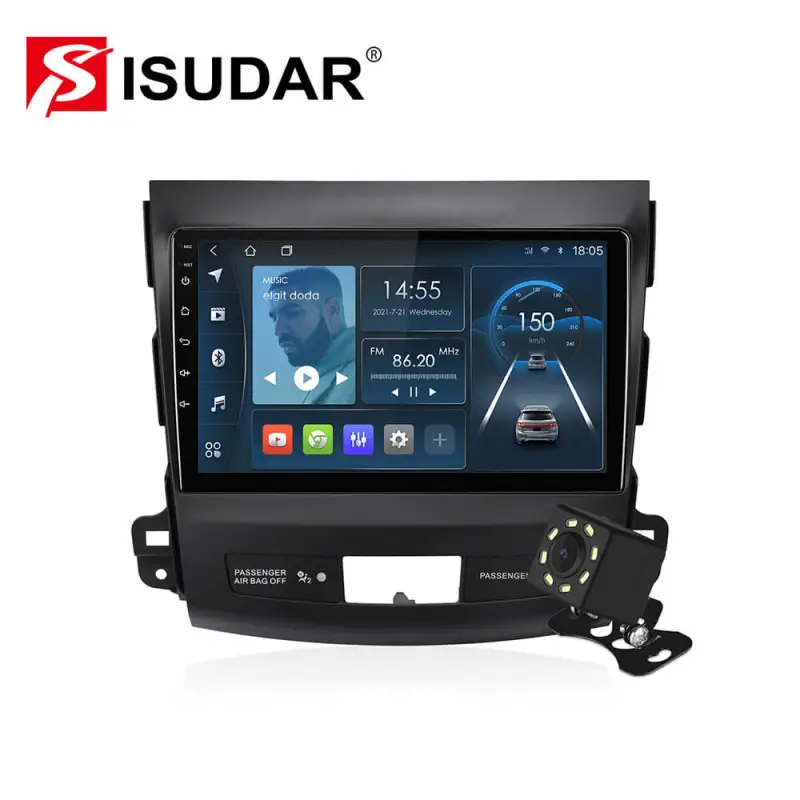 ISUDAR Android Stereo 3+32G For Mitsubishi Outlander 2007-2012