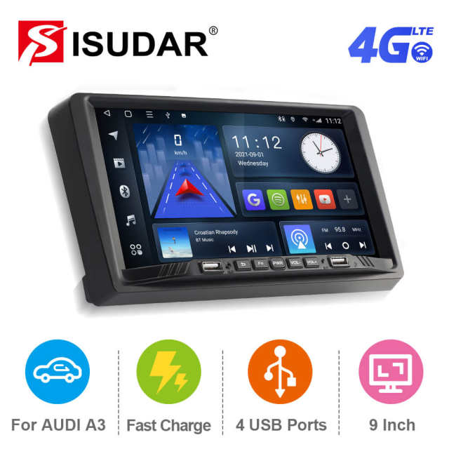 ISUDAR Android10 Car Radio For Audi A3 8P 3-Door Hatchback/S3/RS3