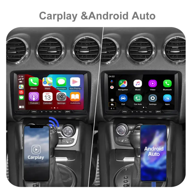 ISUDAR Wiress Apple Carplay Car Radio For Audi TT MK2 8J 2006-2014