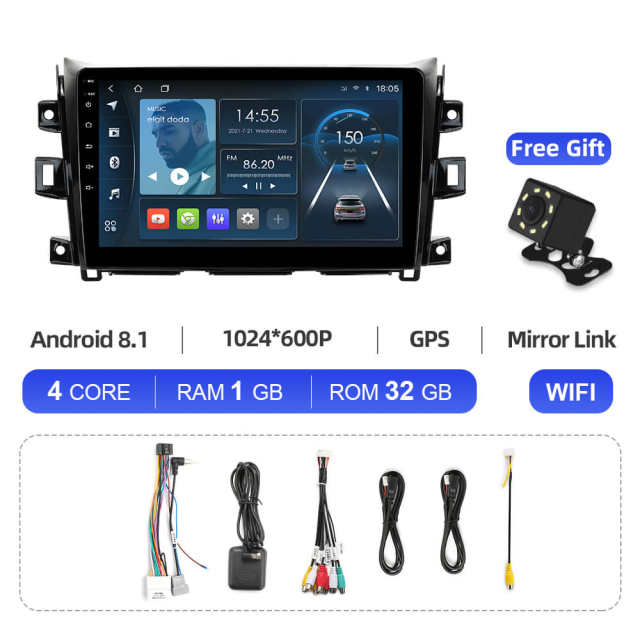 ISUDAR Stereo Android GPS For Nissan Navara Npx00 2015-2017