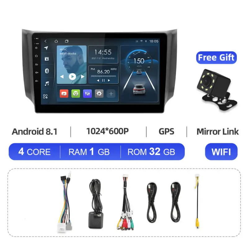 ISUDAR Stereo Android GPS For Nissan Sentra B17 2013-2019