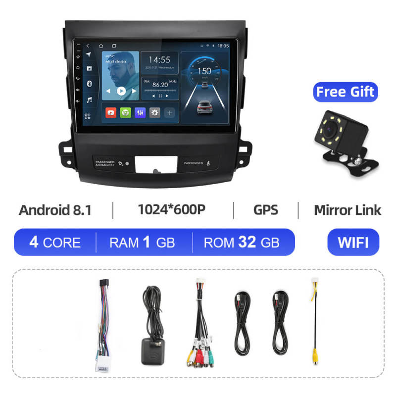 ISUDAR Android Stereo 3+32G For Mitsubishi Outlander 2007-2012