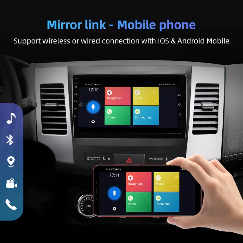 ISUDAR Android Stereo 3+32G For Mitsubishi Outlander 2007-2012