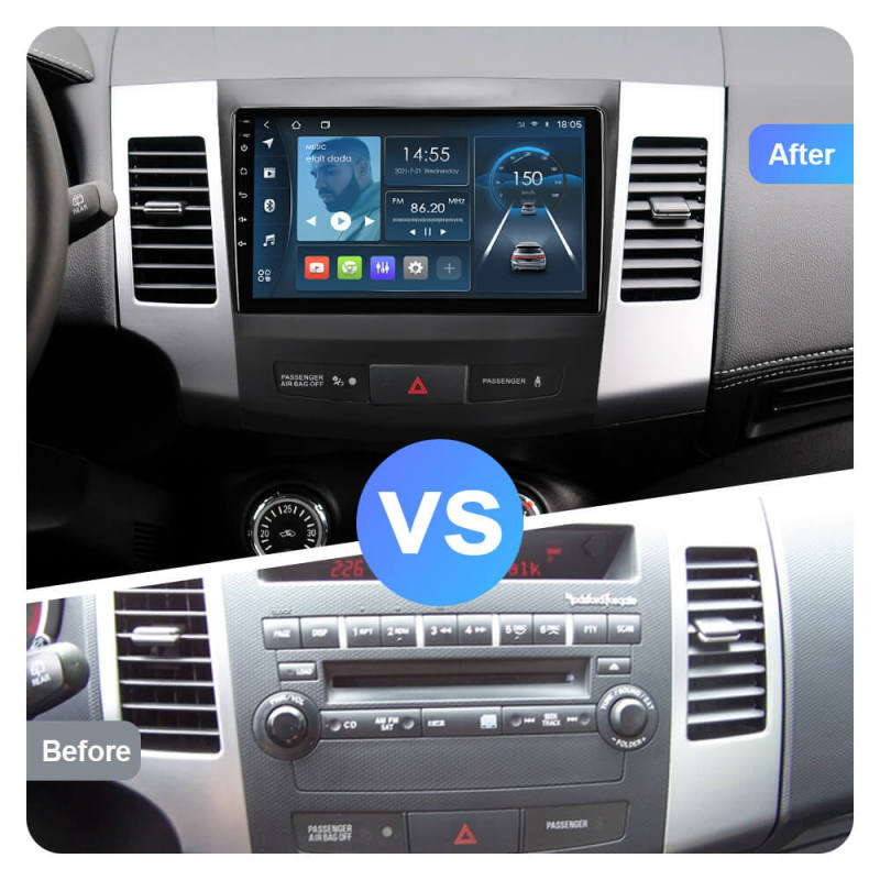 ISUDAR Android Stereo 3+32G For Mitsubishi Outlander 2007-2012