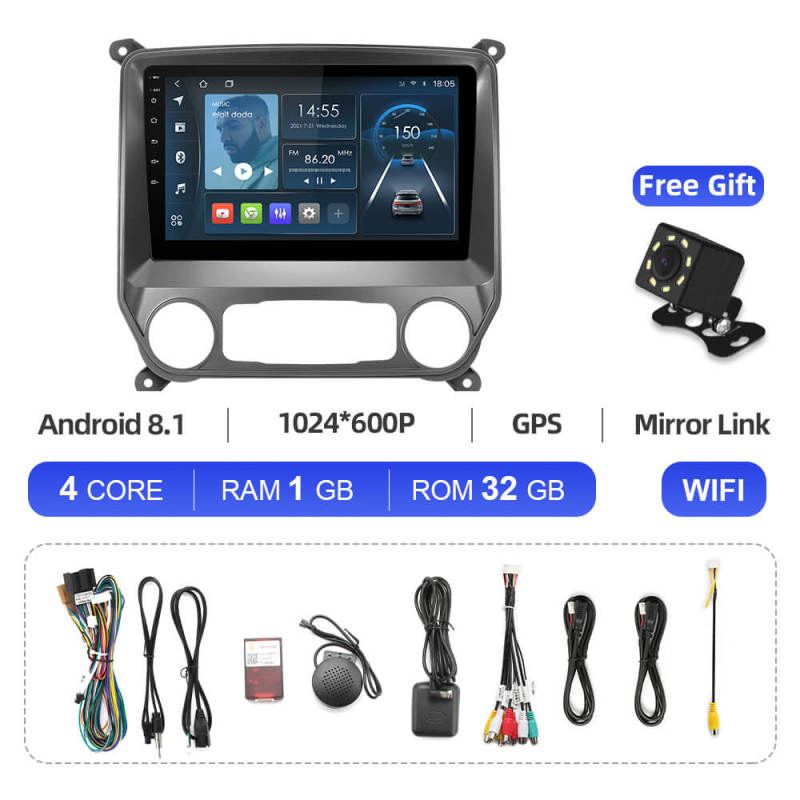 ISUDAR Stereo apple carplay For Chevrolet Gmc Silverado Sierra 2014-2018