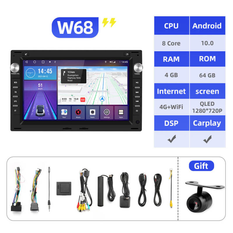 Isudar Android 10 Car Radio For VW/Volkswagen/GOLF/POLO/TRANSPORT T5/Passat B5/SHARAN/Bora