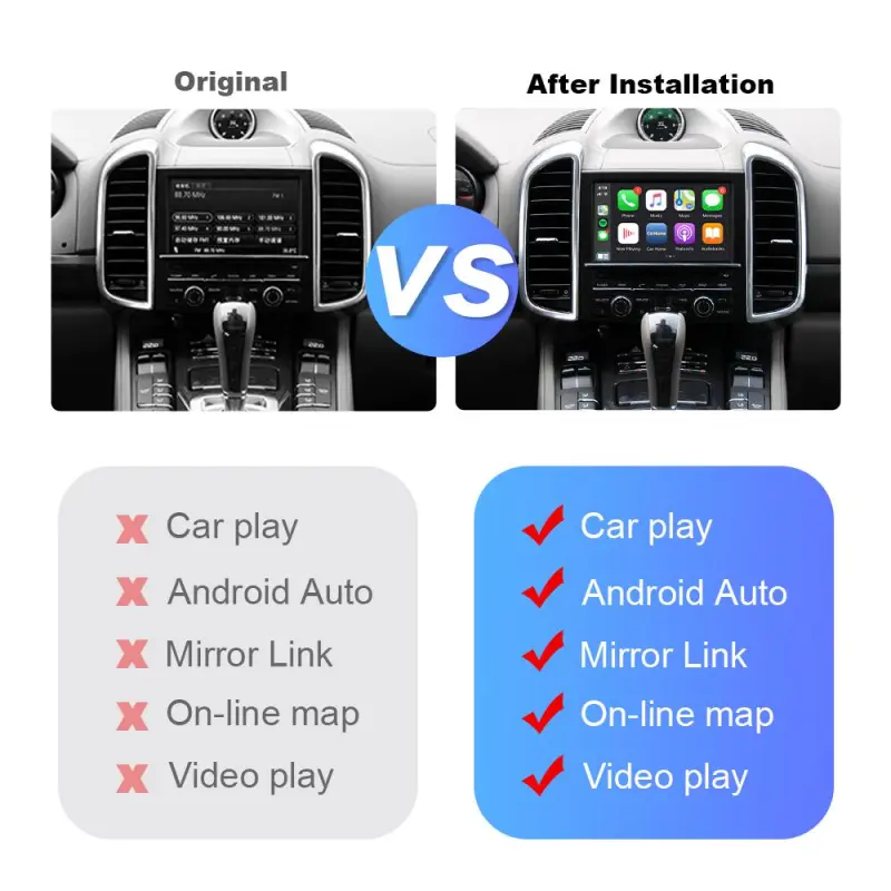 Carlinkit Wireless Apple Carplay Kit For Porsche/Panamera/Cayenne/Macan/Boxster911 718 PCM 3.1