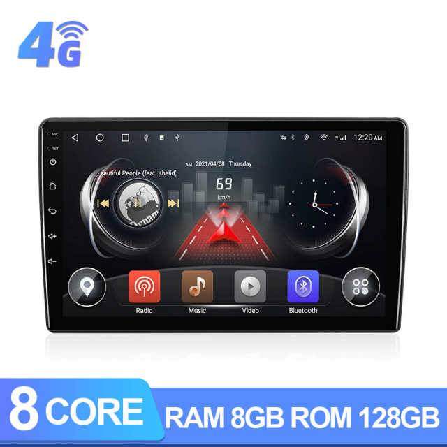 T72 Android 10 Car Radio Carplay For For Peugeot 407