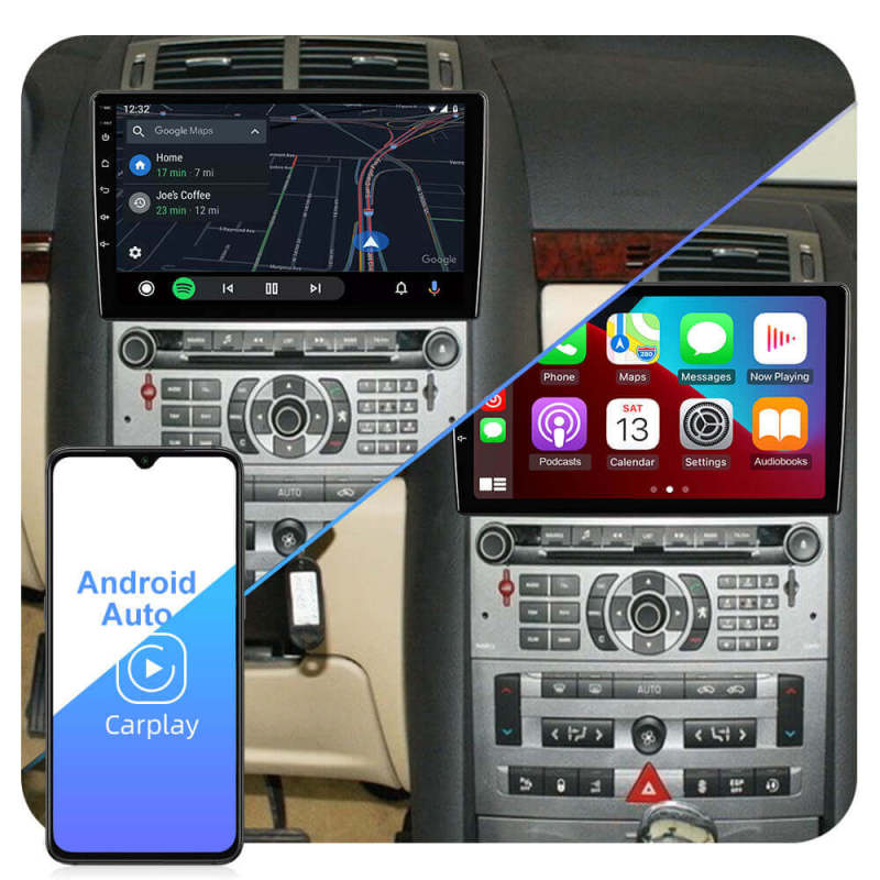 T72 Android 10 Car Radio Carplay For For Peugeot 407