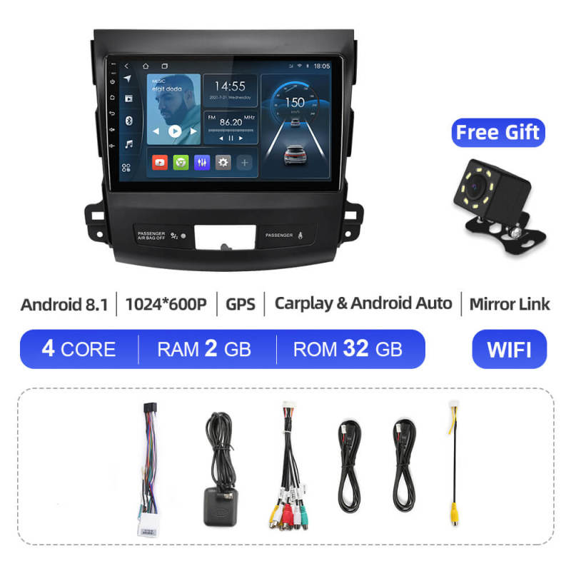 ISUDAR Android Stereo 3+32G For Mitsubishi Outlander 2007-2012