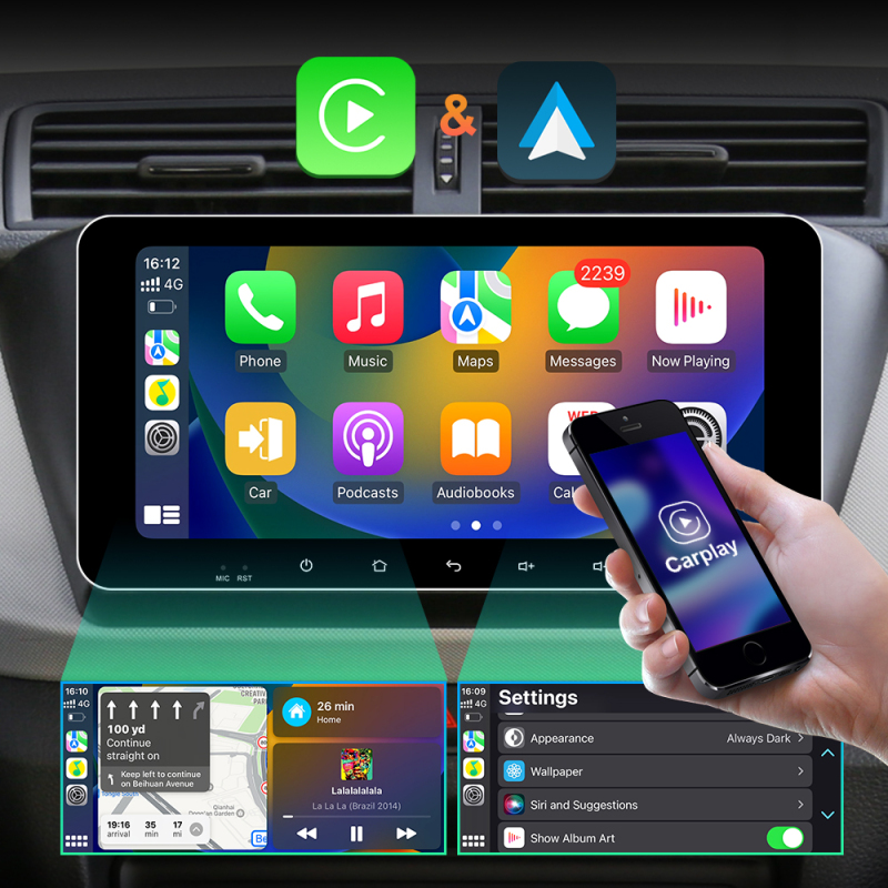 T72 10.33 Inch Android 10 Car Radio For Skoda Fabia 2015 2016 2017 2018 2019