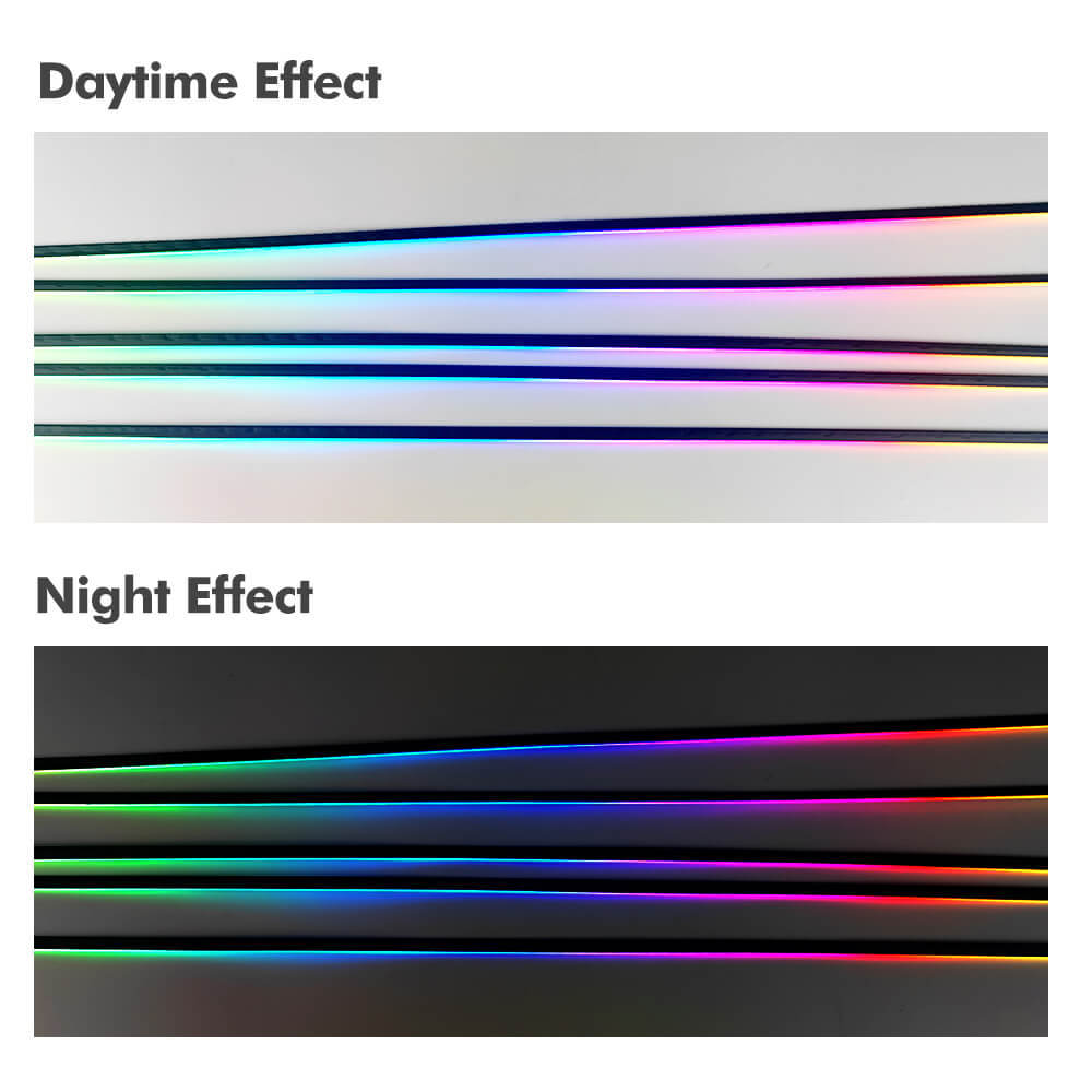 Car Interior Ambient Symphony Flowing Colorful LED Lights