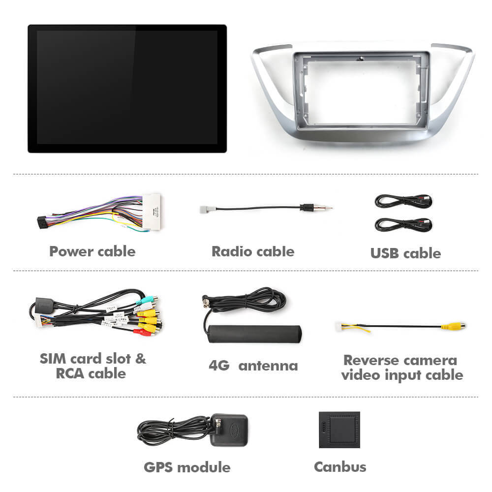ISUDAR T72 2K 13.1 Inch Android 10 Car Radio For Hyundai Solaris 2 Verna 2017-2020