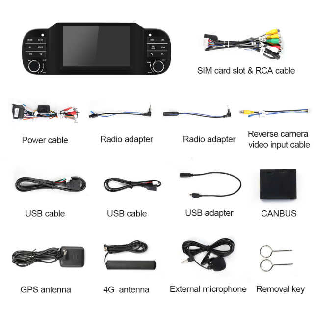 ISUDAR upgrade T72 Auto Car Radio For Fiat Panda Apple Wireless Carplay