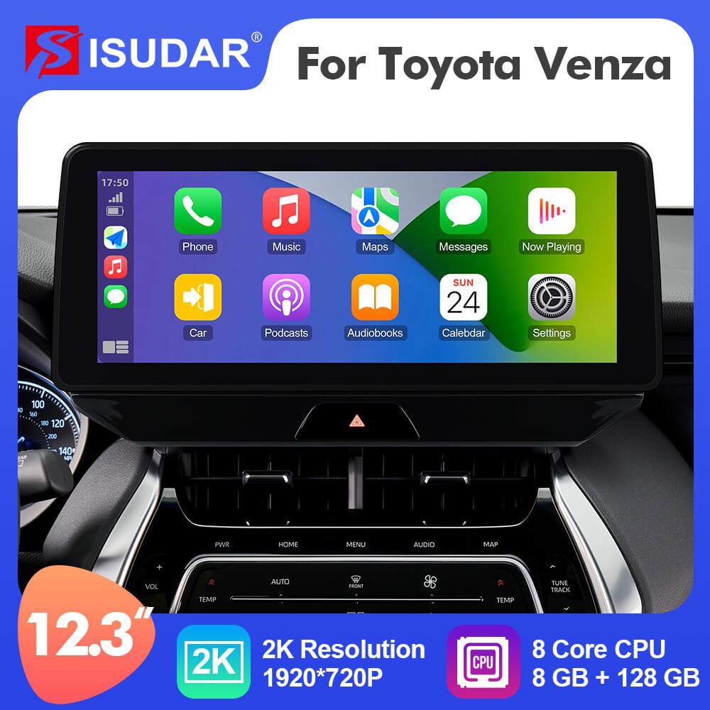Upgrade Android 12 12.3 Inch Apple Carplay Car Stero For Toyota