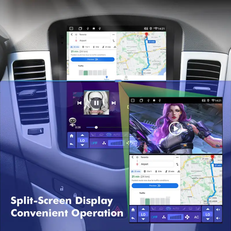 ISUDAR Car Android 10 Radio For Chevrolet Cruze J300 2008-2012 Multimedia Video GPS CarPlay