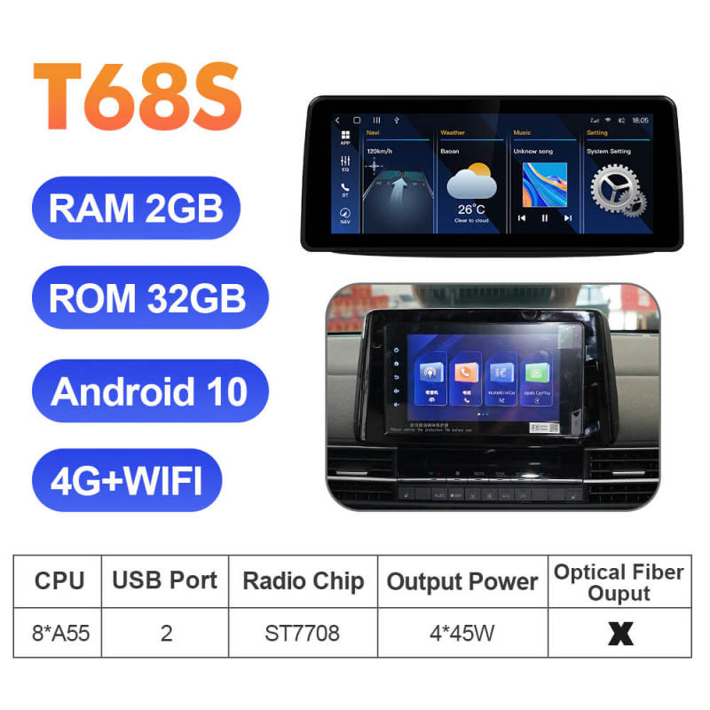 ISUDAR 12.3 Inch Android 12 Car Radio For Toyota SIENNA 2021 2022 2023 GPS Auto Multimedia Stereo