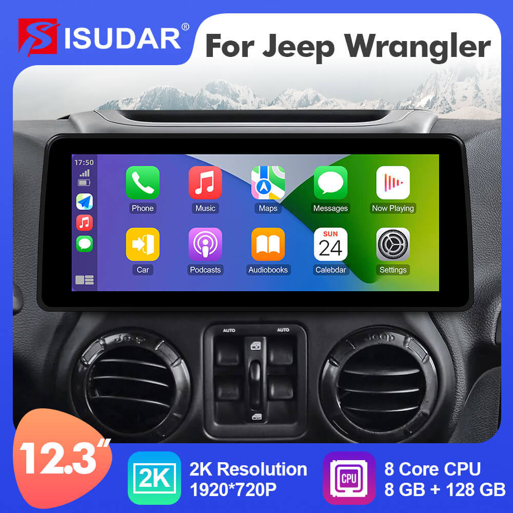 ISUDAR 12.3 Inch Android 12 Car Radio For Jeep/Wrangler/Commander/Grand Cherokee/Dodge