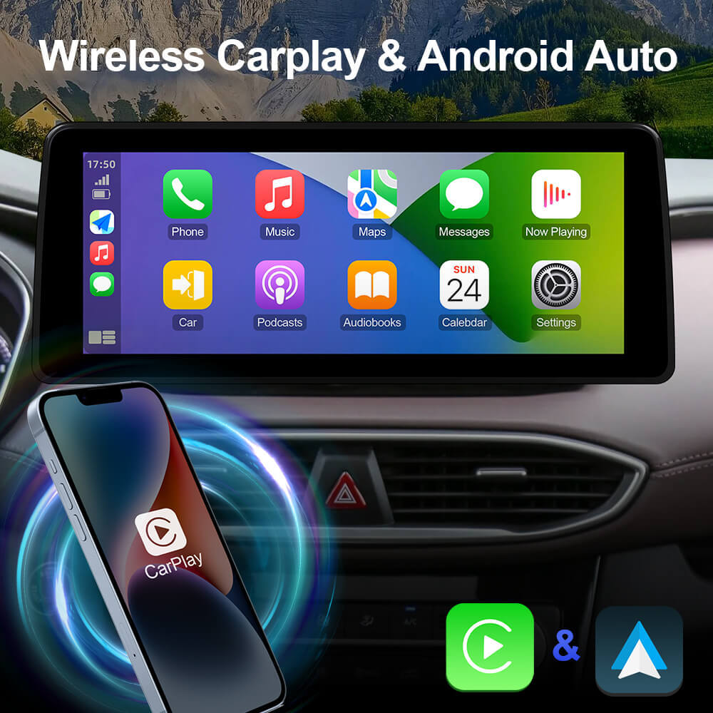 ISUDAR 12.3 Inch Android 12 Car Radio For Hyundai Santa Fe 2017-2021
