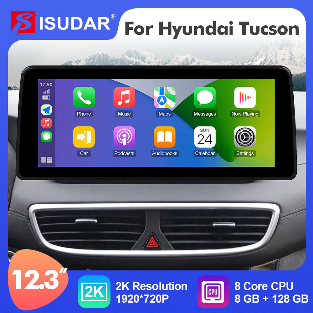 ISUDAR 12.3 Inch Android 12 Car Radio For Hyundai Tucson 2017-2021