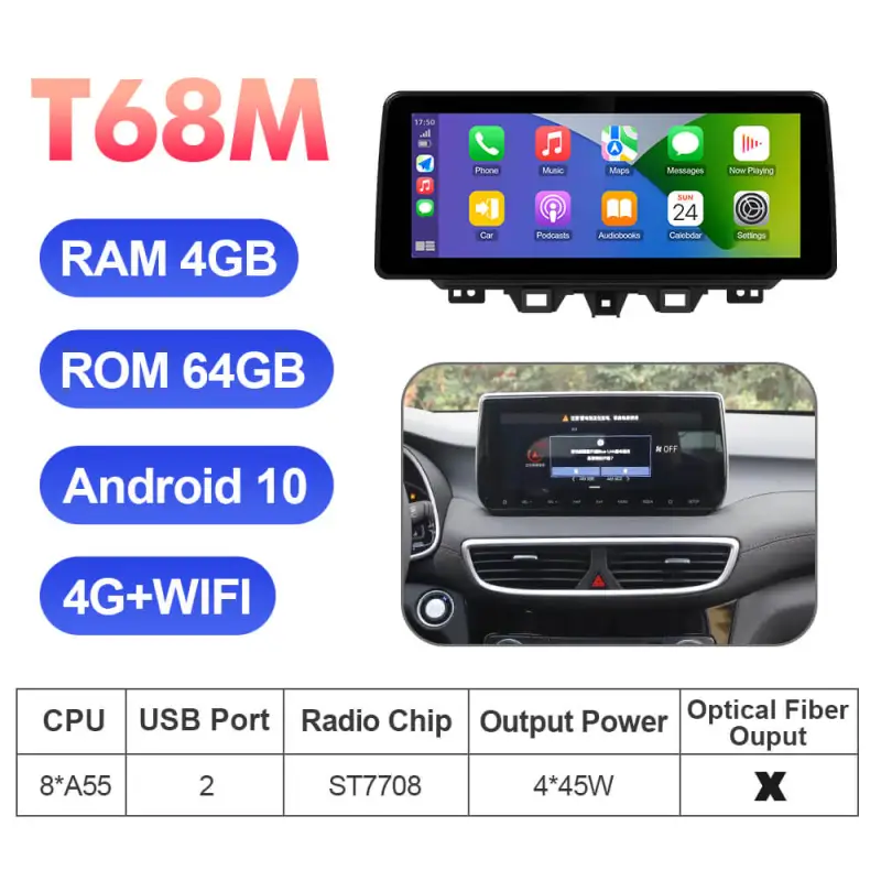 ISUDAR 12.3 Inch Android 12 Car Radio For Hyundai Tucson 2017-2021