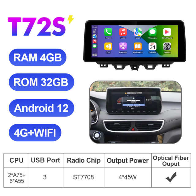 ISUDAR 12.3 Inch Android 12 Car Radio For Hyundai Tucson 2017-2021