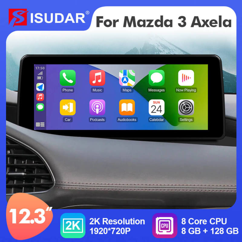 ISUDAR 12.3 Inch Android 12 Car Radio For Mazda 3 Axela 2020-2022 GPS