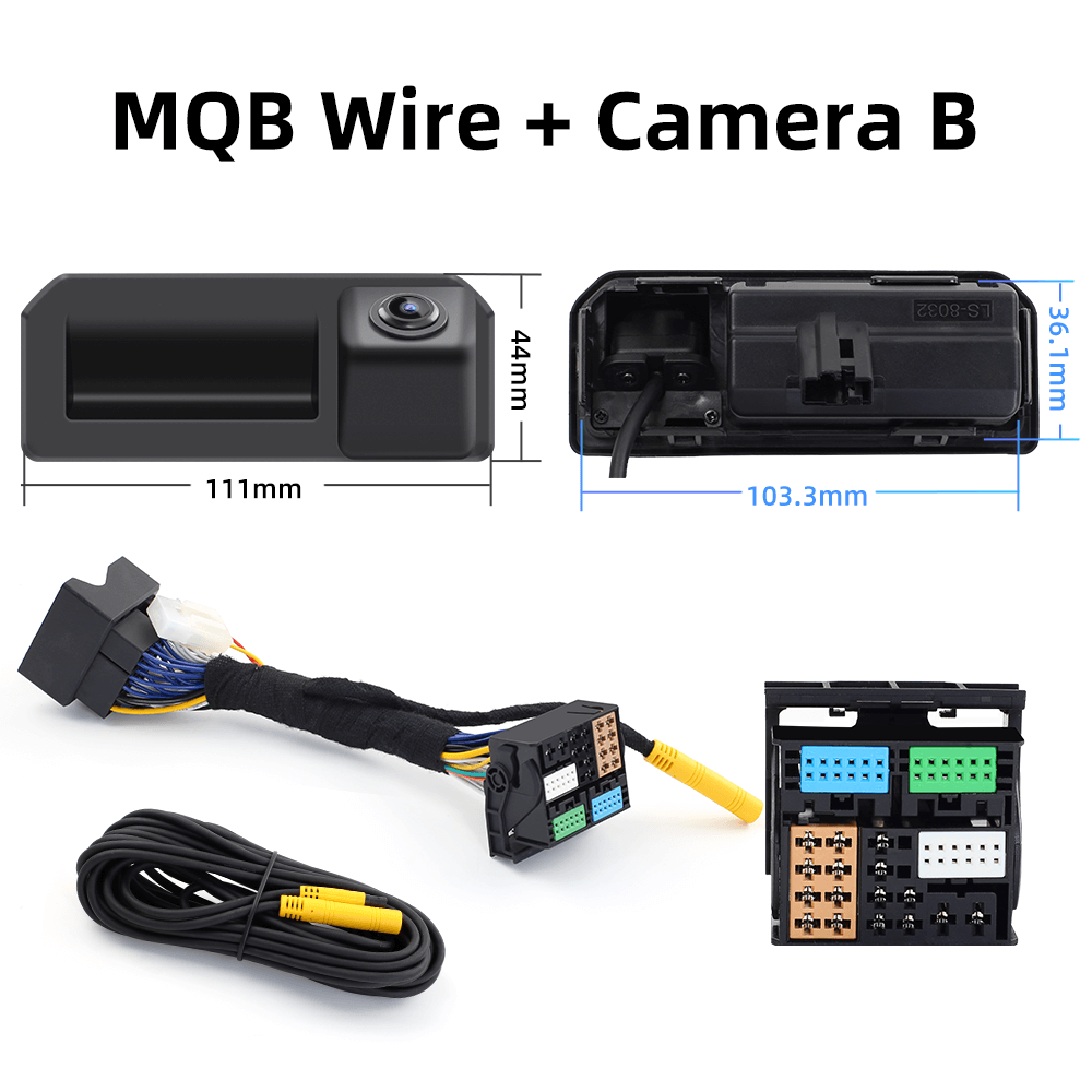 ISUDAR Reversing Dynamic Trajectory Parking Camera for Original Screen Volkswagen/Octavia/Tiguan/Audi 187B 280 MQB PQ platform