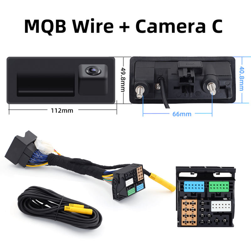 ISUDAR Reversing Dynamic Trajectory Parking Camera for Original Screen Volkswagen/Octavia/Tiguan/Audi 187B 280 MQB PQ platform