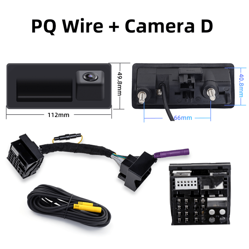 ISUDAR Reversing Dynamic Trajectory Parking Camera for Original Screen Volkswagen/Octavia/Tiguan/Audi 187B 280 MQB PQ platform