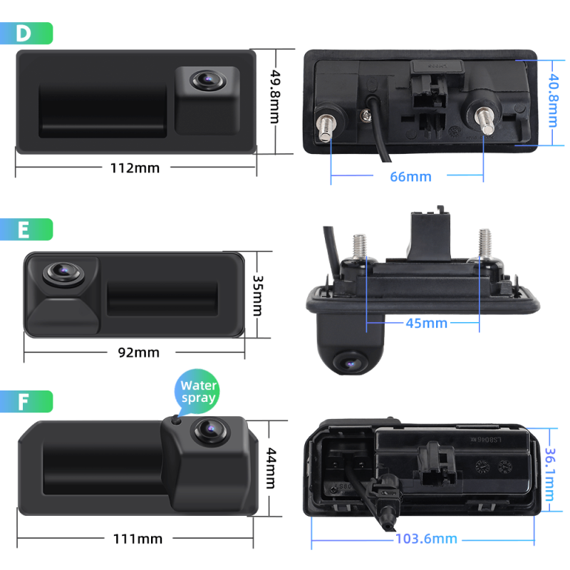 ISUDAR Reversing Dynamic Trajectory Parking Camera for Original Screen Volkswagen/Octavia/Tiguan/Audi 187B 280 MQB PQ platform