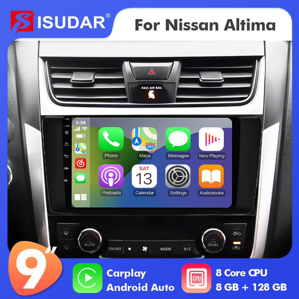 ISUDAR T72 Android 10 Car Radio 9''  For Nissan Teana 3 Altima 5 L33 2013 -2018